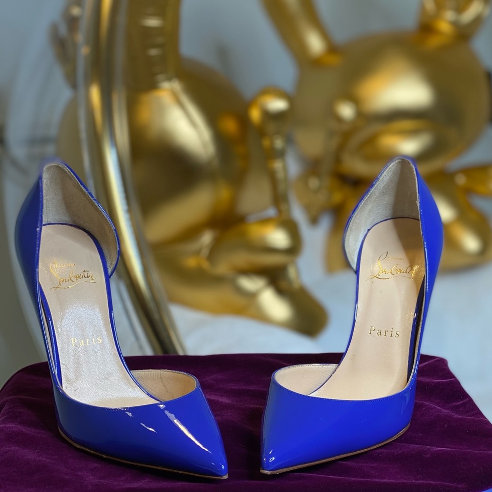 CHRISTIAN LOUBOUTIN BRIGHT NAVY BLUE PIGALLES